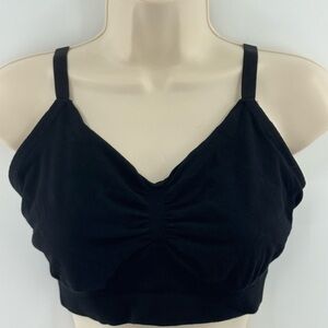 Kindred Bravely Black Seamless Nursing Sleep Bra Medium